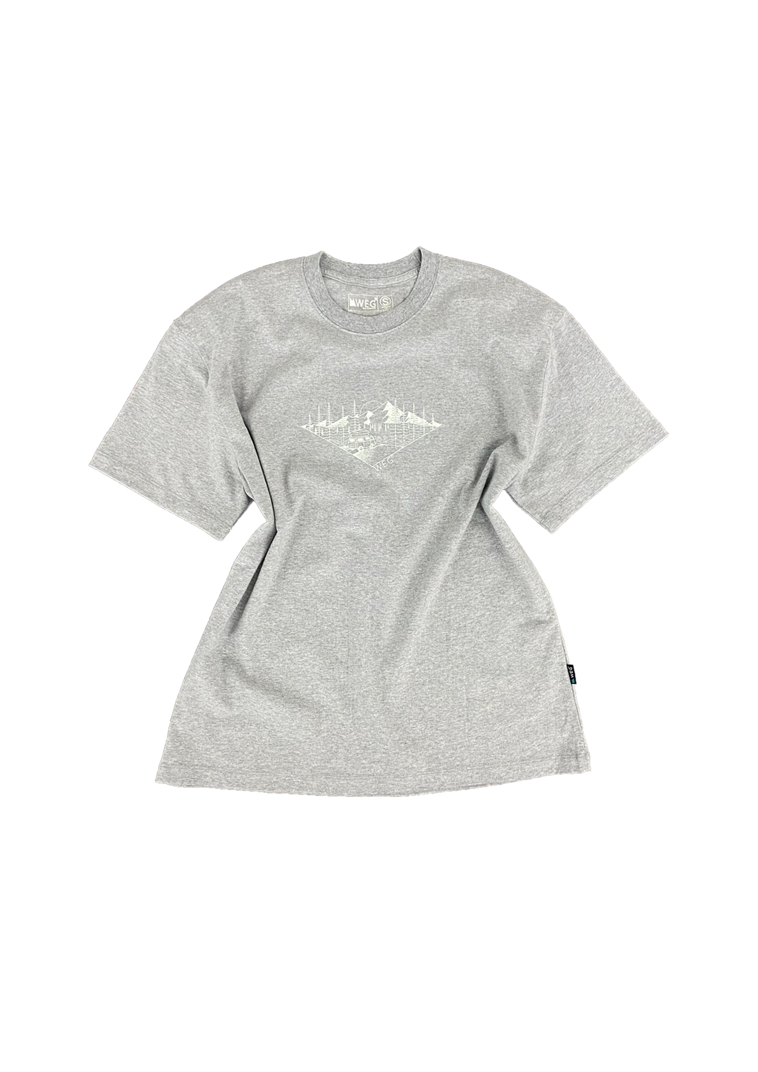 Road To The Mountain 1/2 T-Shirt (Grey)
